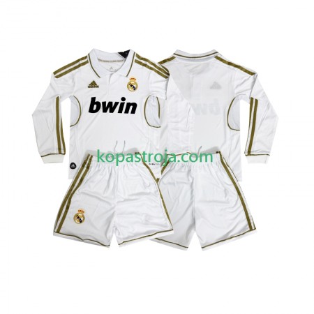 Billiga Fotbollströjor Real Madrid 2011 2012 Retro Barn Hemma tröja Långärmad